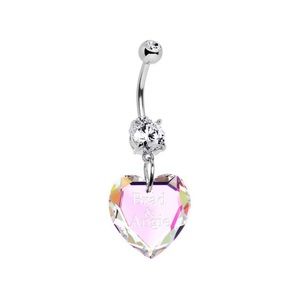 Body Candy Body Jewelry Custom Heart Belly Ring